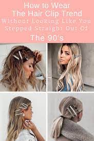 The bows are back in town. How To Wear The Hair Clip Trend Clip Hairstyles Hair Hair Clip Trend