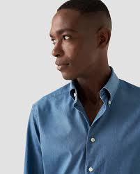 Blue button down clearance polo shirt