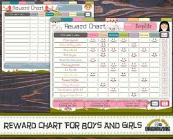 Maybe you would like to learn more about one of these? Printable Reward Chart For Girls And Boys 8 5x11 Etsy