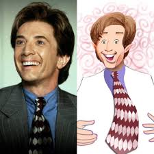 Martin Short in Mars Attacks! Directed by Tim Burton Art by Dave Woodman