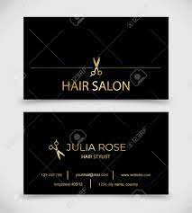 Buying your business cards will likely be something you do on your own and pay for yourself. Hair Salon Hair Stylist Business Card Vector Template Royalty Free Cliparts Vectors And Stock Illustration Image 101450406