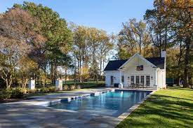 Mama to milo, author, lifestyle curator. 20 Sensational Farmhouse Swimming Pool Designs You Must See Pool Houses Swimming Pool Designs Pool House Designs