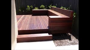 The decking has been oiled with. How To Build A Timber Deck With A Bench Seat Deck Seating Deck Bench Seating Timber Deck