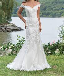 Off The Shoulder Sweetheart Neckline Fit And Flare Lace Wedding Dress Kleid Hochzeit Brautmode Sweetheart Gowns