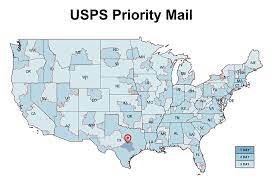 Usps Priority Mail Map Usps Priority Mail Map - Texas Poker Supply
