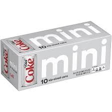 Diet Coke Mini Cans 7 5 Fl Oz 10 Count Diet Coke Diet Coke Can Diet Coke Bottles