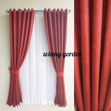 Gorden kotak/hordeng katun/sprei korden jendela pintu minimalis/gordynrp39.999 Gorden Jendela L120 140 T 240 Cm Gorden Pintu Rumah Minimalis Terbaru Shopee Indonesia
