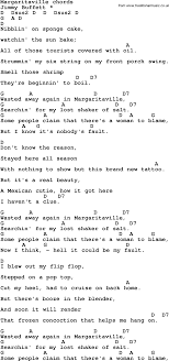 Song Lyrics With Guitar Chords For Margaritaville Guitar Chords For Songs Guitar Chords Guitar Lessons Songs