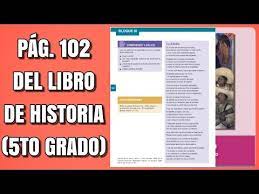 Durante el gobierno de lázaro cárdenas (de. Pag 102 Del Libro De Historia Quinto Grado Youtube