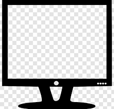 Computer screen clipart black and white free. Computer Monitor Black And White Clip Art Cliparts Transparent Png