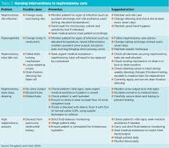 nursing care and management of patients with a nephrostomy