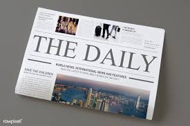 The Daily News Newspaper Mockup Free Image By Rawpixel Com Ake In 2020 Newspaper Cover Daily News Newspaper Newspaper