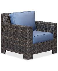 Shop patio furniture today at mathis brothers! Furniture Viewport Wicker Outdoor Club Chair With Sunbrella Cushions Created For Macy S Reviews Furniture Macy S