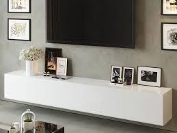 So you can relax and enjoy your tv, even when it isn't on. 3m White Floating Tv Unit 300cm Wall Mounted Wall Mounted Entertainment Unit