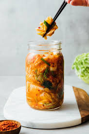 Vegan Kimchi Tangy And Delicious This Addicting Kimchi Recipe Is Made With Cabbage Apple Green Onion Gochu In 2020 Vegan Kimchi Vegan Kimchi Recipe Kimchi Recipe
