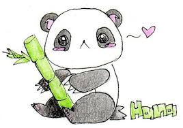 The entire face is just a series of circles. Learn How To Draw A Cute Panda Bear Cartoon Face Easy With This Step By Step Lesson Description From Cutehairst Cute Easy Drawings Panda Drawing Easy Drawings