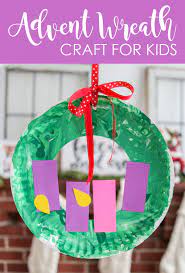 Advent prayers & activities for kids. Paper Plate Advent Wreath Craft For Children And Toddlers
