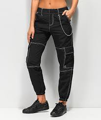 Ninth Hall Talia Black Parachute Pants