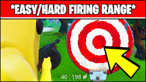 Here's the battle bus from fortnite. Hit Easy Firing Range Target Location Hard Locations Fortnite Season 10 Week 9 Challenges Youtube