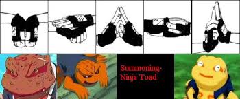 Toad Summoning Hand Signs Naruto Hand Signs Naruto Naruto Shippuden Anime