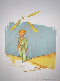 Premier chapitre (seconde partie) mon dessin ne représentait pas un chapeau. Le Petit Prince Et Le Serpent Stiche Gravuren Von Antoine De Saint Exupery Artmajeur