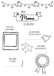 Meine Mama Ist Die Beste Steckbrief Zum Muttertag Unterrichtsmaterial Im Fach Fachubergreifendes Wochenplan Zum Ausdrucken Soziales Lernen Steckbrief