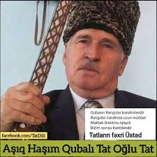 Salam əziz dostlar bu gün sizə bəhs edəcəyim kişi Tatların aşıqı Aşıqların  ustadı Aşıq Haşım Qubalıdır. Qubanın #Rəngidar kəndindəndir Tat oğlu Tatdır  #TatDili #aşıqhaşımqubalı #Quba Aşıq Haşım Qubalı ⤵️  https://m.facebook.com/profile.php?id ...