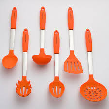Compare prices on popular products in kitchen gadets. Orange Cooking Utensil Set Stainless Steel Silicone Heat Resistant Kitchen 697111934814 Ebay