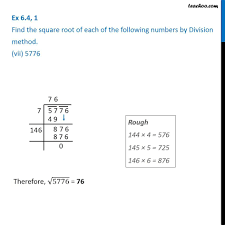 Check spelling or type a new query. Ex 6 4 1 Find The Square Root By Division Method I 2304 Ii 4489