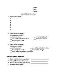 This worksheet is suitable for 6th grade, 7th grade and 8th grade. Dependent Clause And Independent Clause Worksheet Tpt