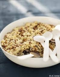 Crumble Aux Aubergines Agneau Et Sarrasin Pour 4 Personnes Recettes Elle A Table Recette Recette Crumble Crumble Alimentation