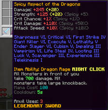 It used to turn into a leaping sword at random times, but could not be auctioned during that period. Serious Not Clickbait Guide List Of Weapons Better Than An Ember Rod Hypixel Minecraft Server And Maps