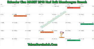 Disini saya juga akan menerangkan tentang hari baik dan hari naas yang ada di bulan maret 2020 agar dapat diketahui bersama untuk berbagai. Kalender 2018 Hari Baik Membangun Rumah Menurut Fengshui