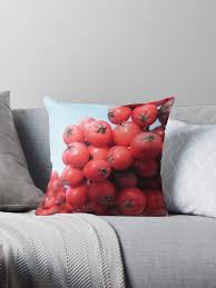 Rote Beeren Am Strauch Im Garten Beere Natur Dekokissen Von Rhnaturestyles Throw Pillows Pillows