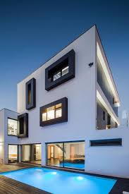 Tv boxes are becoming more and more popular among windows 10 users for many reasons. Modern Private Home With A Box Body And Box Windows Offers White Facade With Black Framed Protruding Windows Top 7 Unique House Design