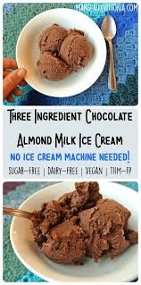 Depending on the amount you wish to make, this could be large or small. Three Ingredient Chocolate Almond Milk Ice Cream Almond Milk Recipes Almond Milk Ice Cream Chocolate Almond Milk