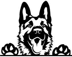 German Shepherd 24 Peeking Smiling Dog Breed K 9 Pet Police Etsy Smiling Dogs Shepherd Cricut