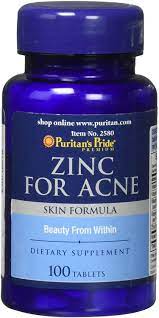 Check spelling or type a new query. Amazon Com Zinc For Acne By Puritan S Pride A Mineral For Immune Sytem Health 100 Tablets Health Personal Care