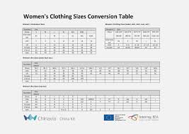 Mens Womens Shirt Size Conversion Chart Nils Stucki