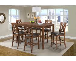 This 7 piece set includes one counter height table and 6 matching upholstered or wood seat counter height stools in a mahogany finish. Overstock Furniture Alex Espresso Counter Height Dining Table 6 Chairs Dining