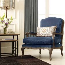 Boutique French Bergere Blue Velvet Accent Chair Blue Velvet Accent Chair Velvet Accent Chair Accent Chairs