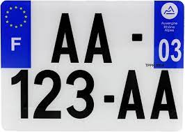 Plaque D Immatriculation 4x4 Tous Departements En 24 48h Eplaque Fr