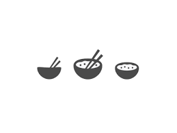 Rice Bowl Logo Restaurant Graphic Design Logo Bowl Logo