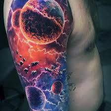 Space represents the unexplored frontiers and can be depicted in many ways. 40 Space Tattoo Ideas Cuded