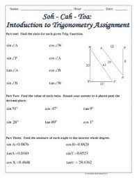 Soh Cah Toa Sin Cos Tan Introduction To Trigonometry Notes And Practice Trigonometry Right Triangle Math Cheat Sheet