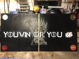 No Spoilers This Got Beer Die Table My Buddy Made Music Indieartist Chicago Beer Pong Table Painted Beer Pong Table Designs Beer Table
