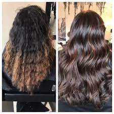 Before And After Straight Curly Wavy Or Frizzy Let Us Tend To Your Hair Needs Set Your Appointment With Us Today Curly Hair Styles Long Hair Styles Hair