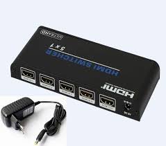 5 Port Hdmi Switch 5 In 1 Out Hdmi Switcher Converter Adapter 1080p With Ir Remote Support 3d 4k 2k For Hdtv Dvd Tv Hdmi Hdtv Adapter