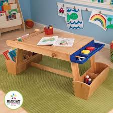 Kidkraft Art Table With Drying Rack Storage Walmart Com In 2020 Kids Art Table Kids Table And Chairs Art Table
