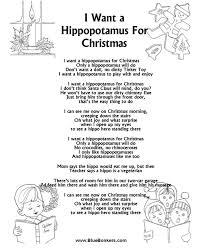 Bluebonkers I Want A Hippopotamus For Christmas Free Printable Christmas Carol Lyrics Shee Christmas Songs Lyrics Merry Christmas Song Christmas Carols Lyrics